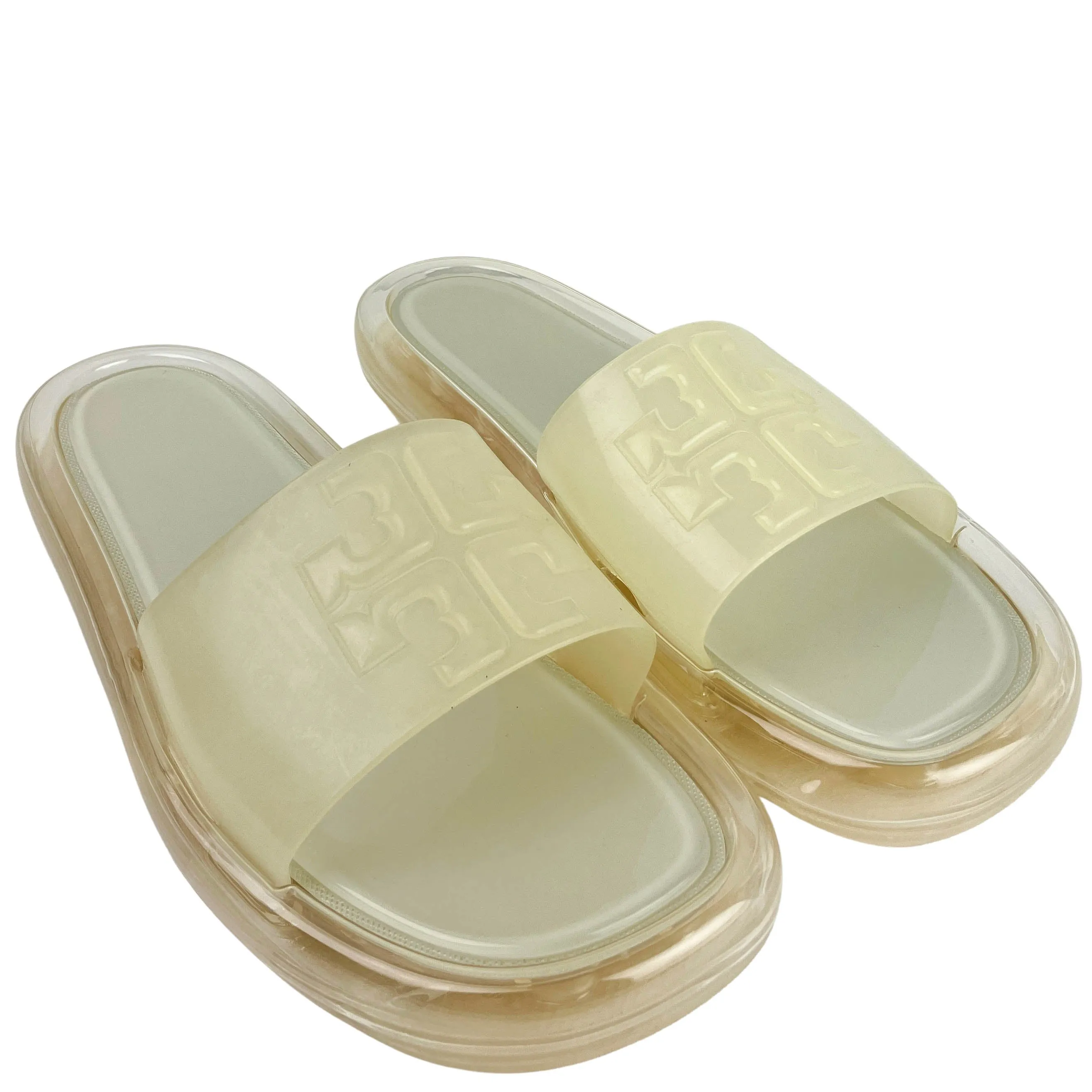 Tory Burch Bubble Jelly Sandals in Cream