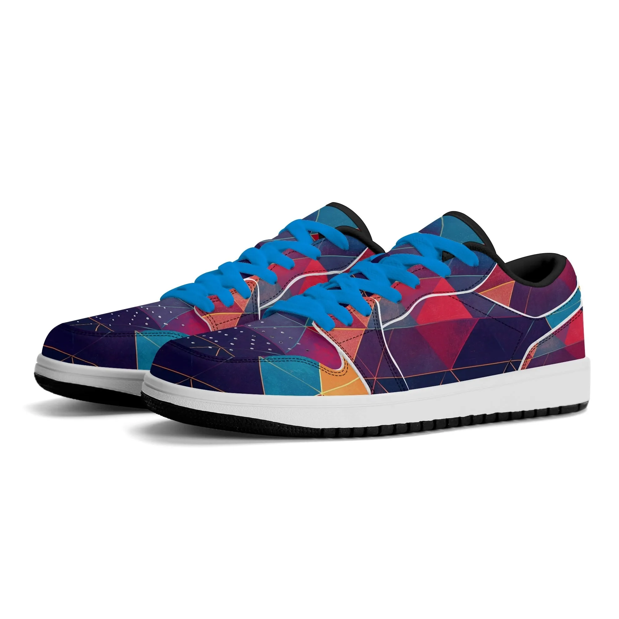 Triangle v2 Low Top Leder Sneaker für Herren