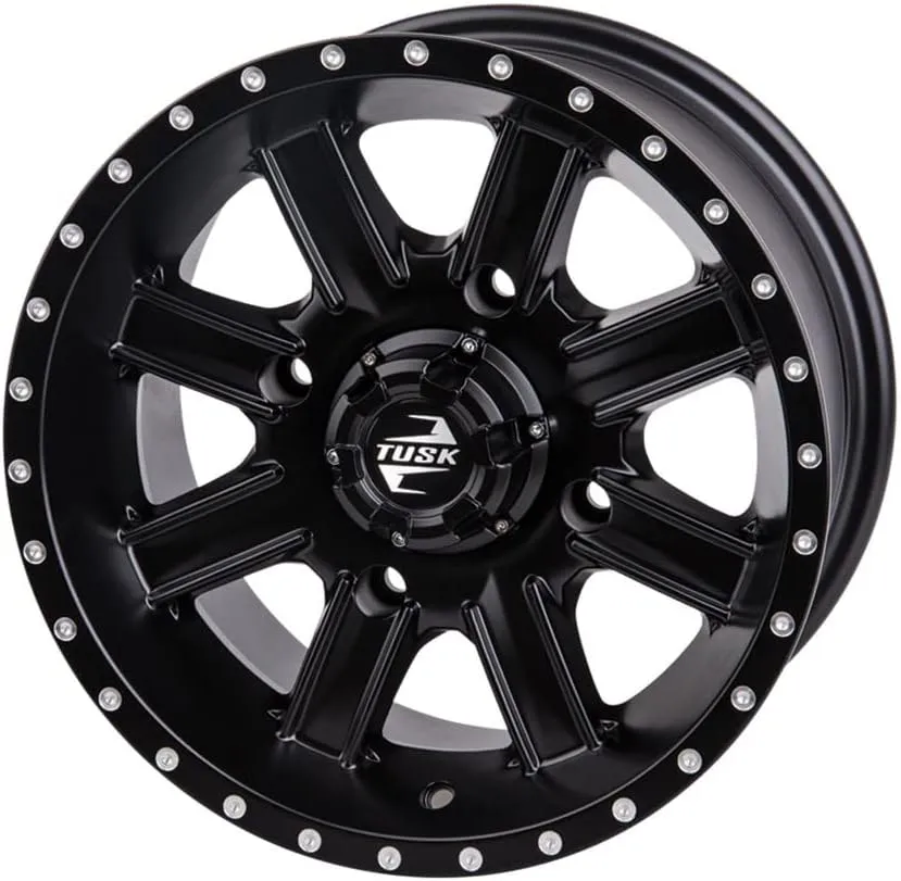 TUSK 4/156 Cascade Wheel 14x7 4.0   3.0 Matte Black for Kawasaki Mule Pro-FXT 1000 Platinum Ranch Edition 2024