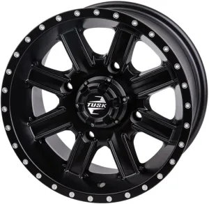 TUSK 4/156 Cascade Wheel 14x7 4.0   3.0 Matte Black for Kawasaki Mule Pro-FXT 1000 Platinum Ranch Edition 2024