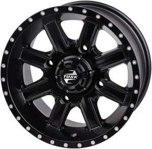 TUSK 4/156 Cascade Wheel 14x7 5.0   2.0 Matte Black for Kawasaki Mule Pro-FXT 820 2015-2023