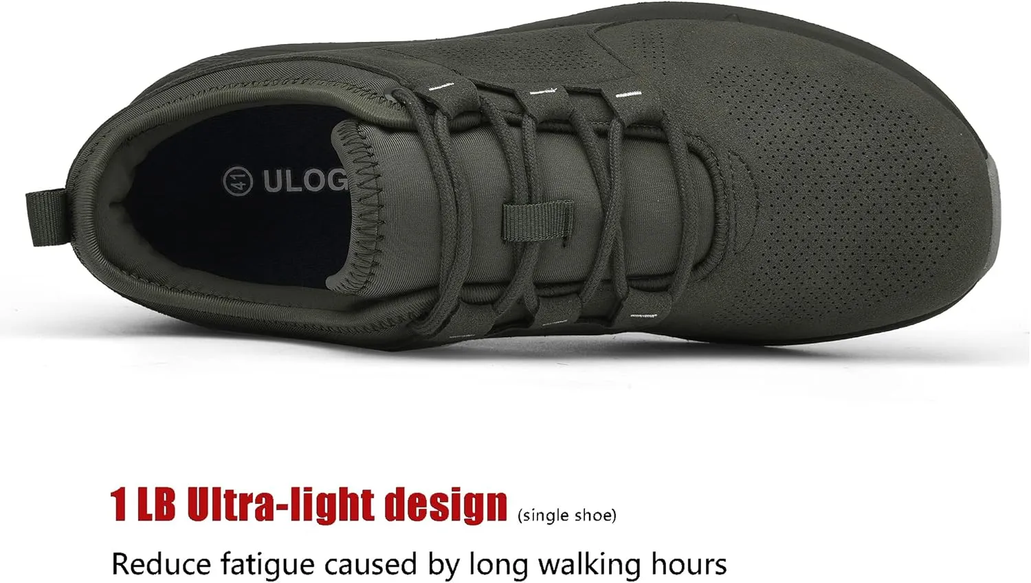 ulogu Waterproof Sneakers for Men Women丨Comfortable Lightweight Walking Work Shoe