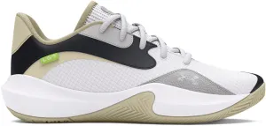 Under Armour Unisex Lockdown 7 Low, (100) White/Silt/White, 9.5, US
