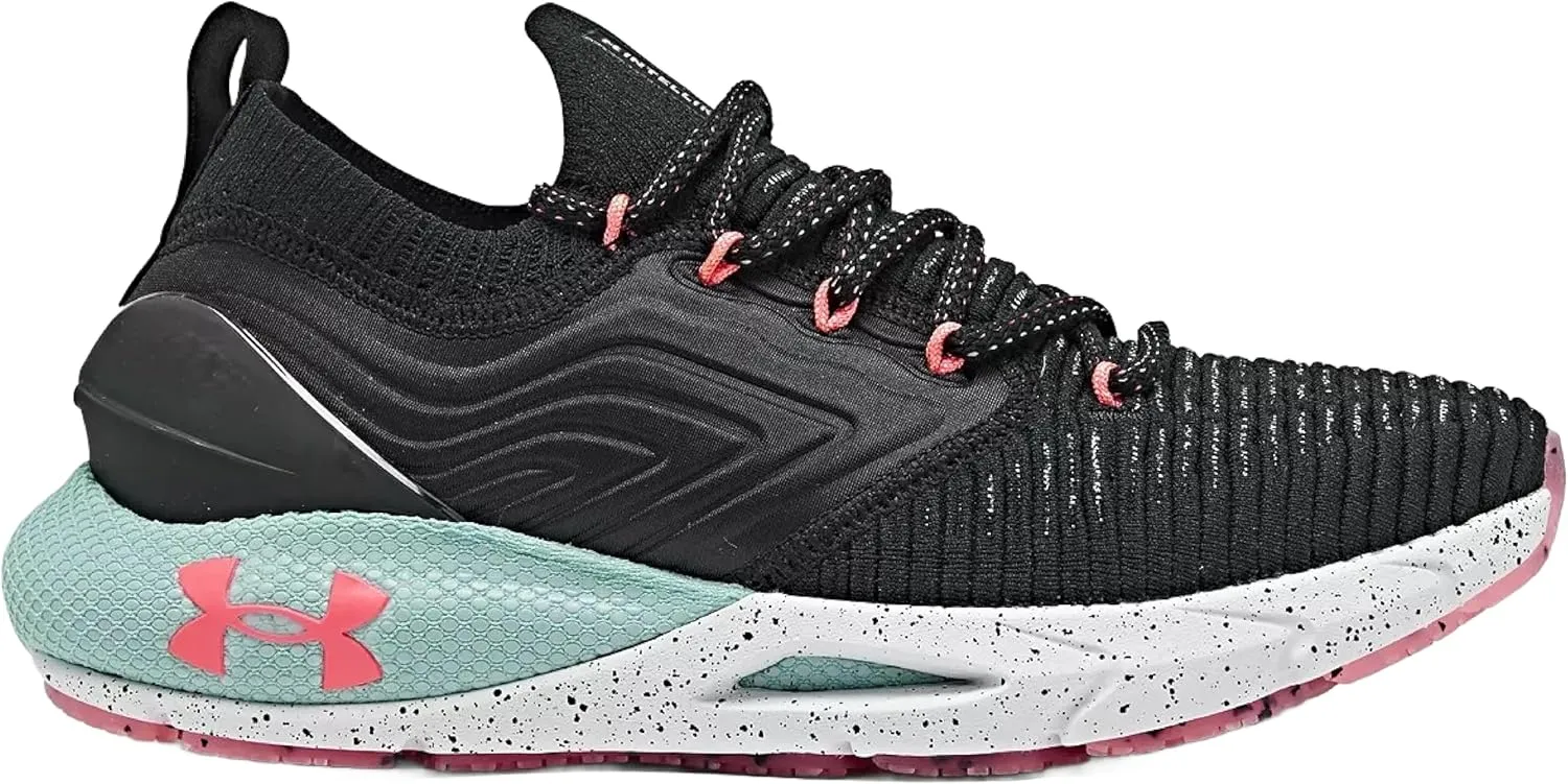 Under Armour Women's HOVR Phantom 2 INKNT PS Running Shoe (Black/Blue 001, US Footwear Size System, Adult, Women, Numeric, Medium, 9)