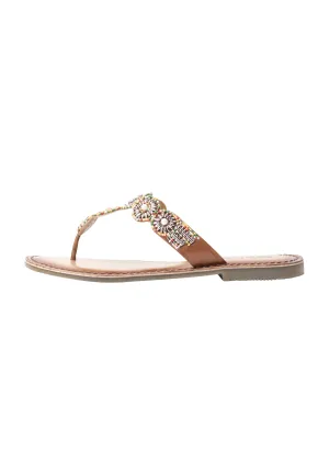 usha FESTIVAL Women's Sandal With Pearl Embroidery