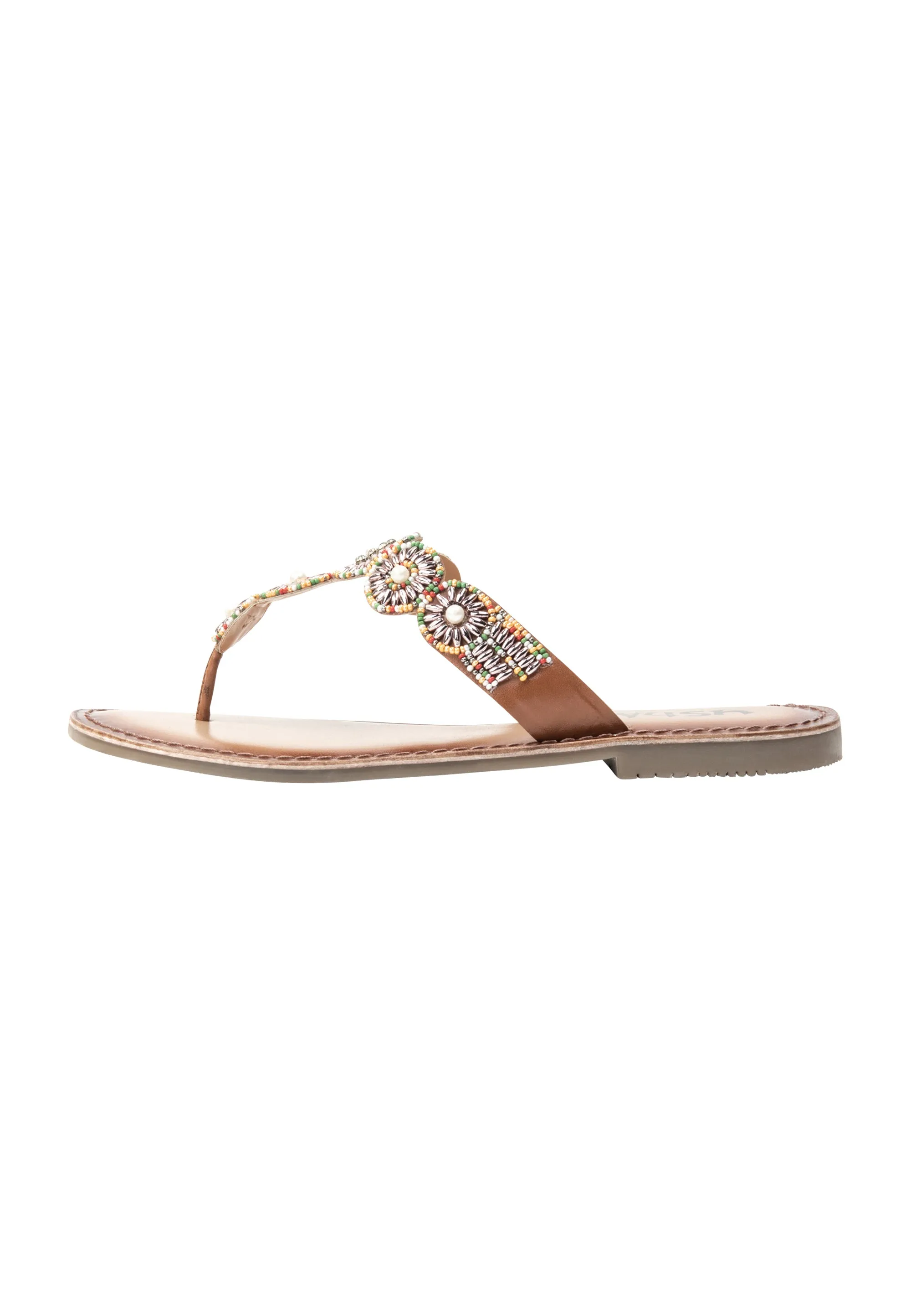 usha FESTIVAL Women's Sandal With Pearl Embroidery