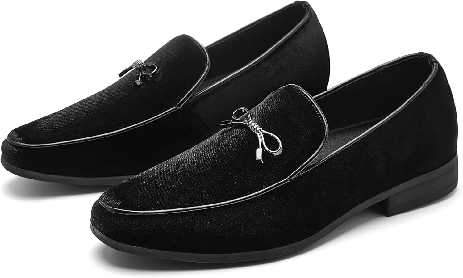 UUBARIS Mens Velvet Loafers Slip-on Dress Shoes Fashion Style Driving Shoes Classic Tuxedo Shoes Casual Oxford Shoes