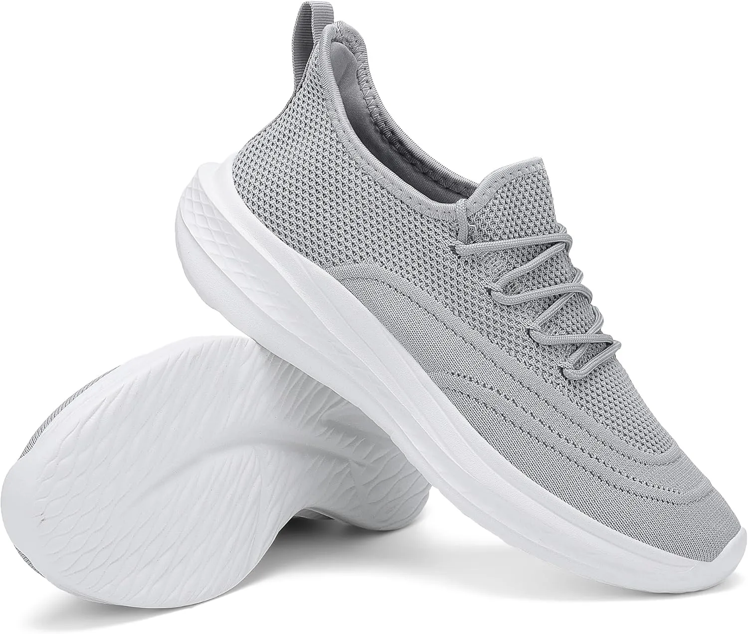 VAMJAM Men's Running Shoes Slip On Walking Shoes Non Slip Lightweight Workout Breathable Gym Sneakers Fashion Mesh Sneakers