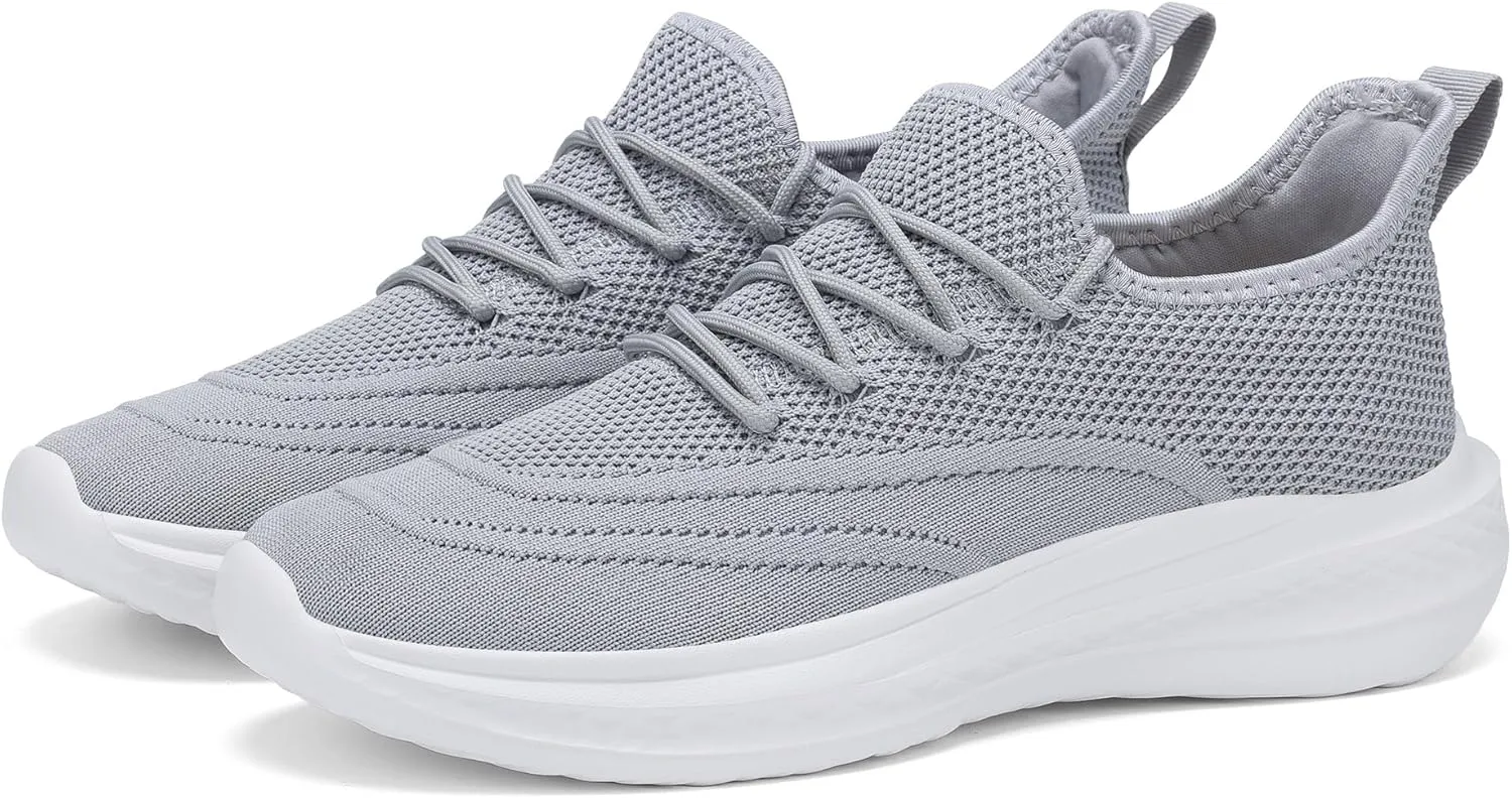 VAMJAM Men's Running Shoes Slip On Walking Shoes Non Slip Lightweight Workout Breathable Gym Sneakers Fashion Mesh Sneakers