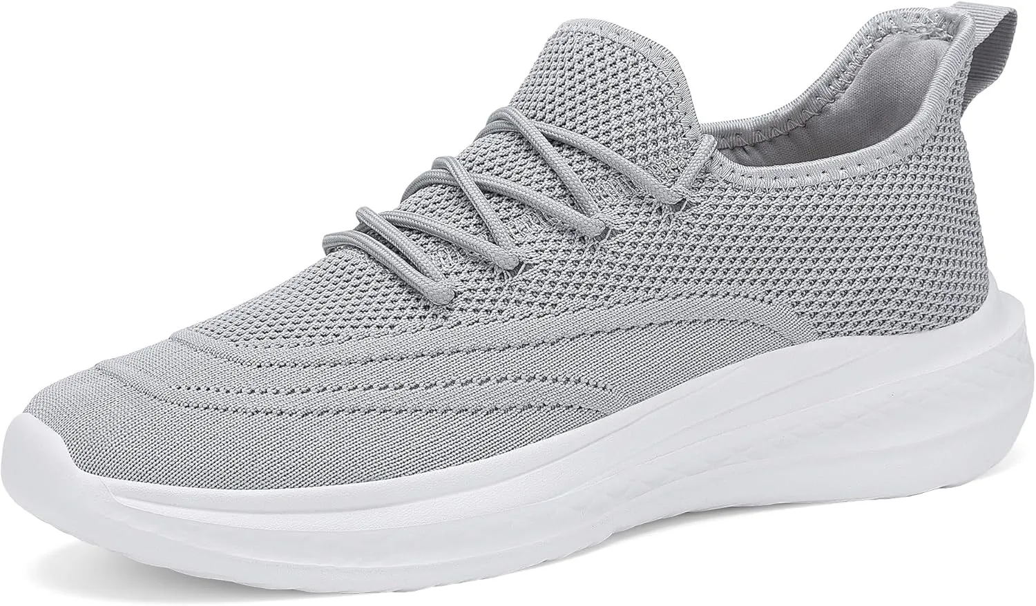 VAMJAM Men's Running Shoes Slip On Walking Shoes Non Slip Lightweight Workout Breathable Gym Sneakers Fashion Mesh Sneakers