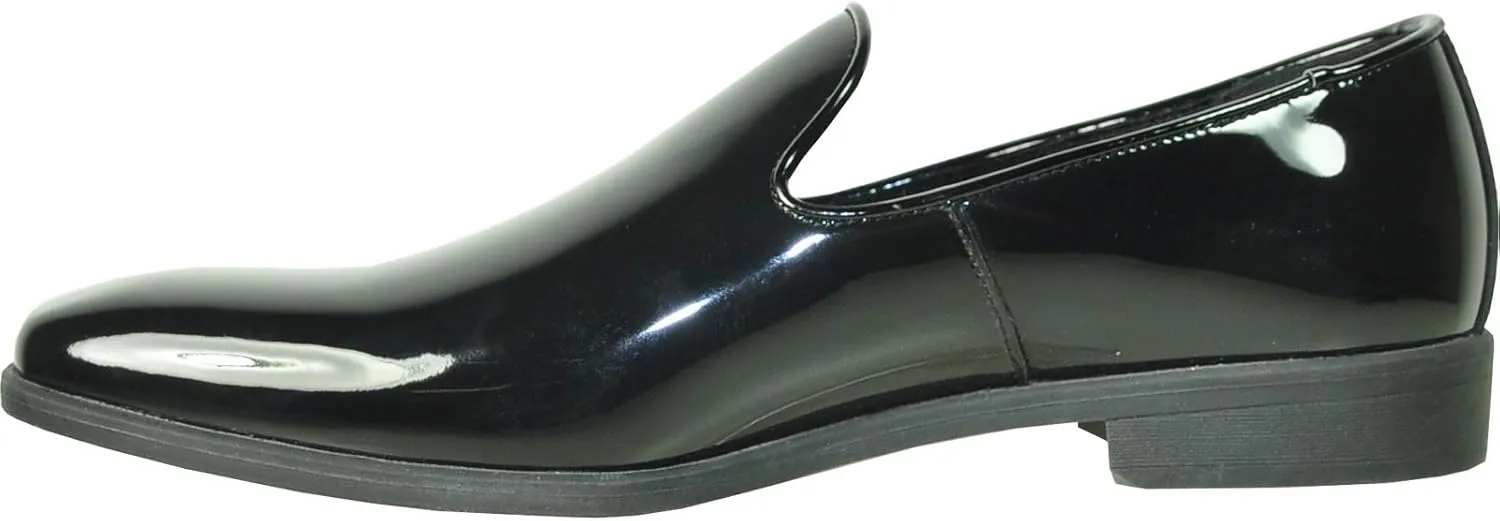 VANGELO Men Dress Shoe Vallo-3 King-5 Loafer Slip-on Formal Tuxedo Prom Wedding Ortholite Insole Medium and Wide Width