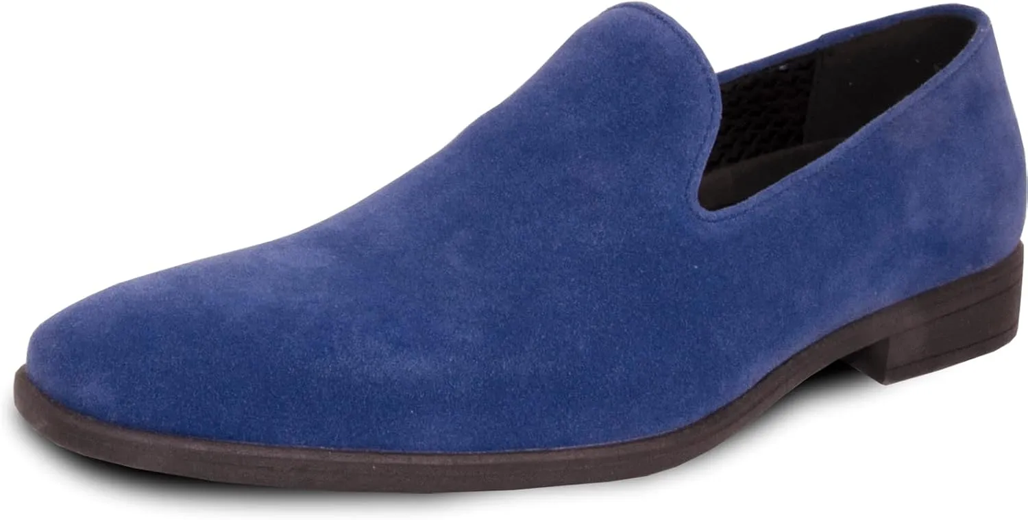 VANGELO Men Dress Shoe Vallo-3 King-5 Loafer Slip-on Formal Tuxedo Prom Wedding Ortholite Insole Medium and Wide Width