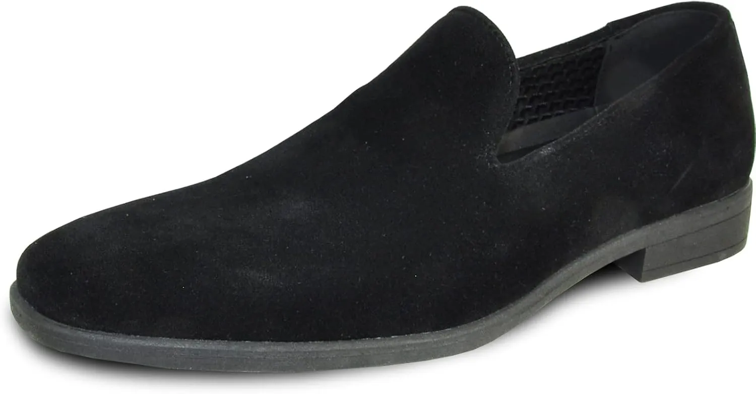 VANGELO Men Dress Shoe Vallo-3 King-5 Loafer Slip-on Formal Tuxedo Prom Wedding Ortholite Insole Medium and Wide Width