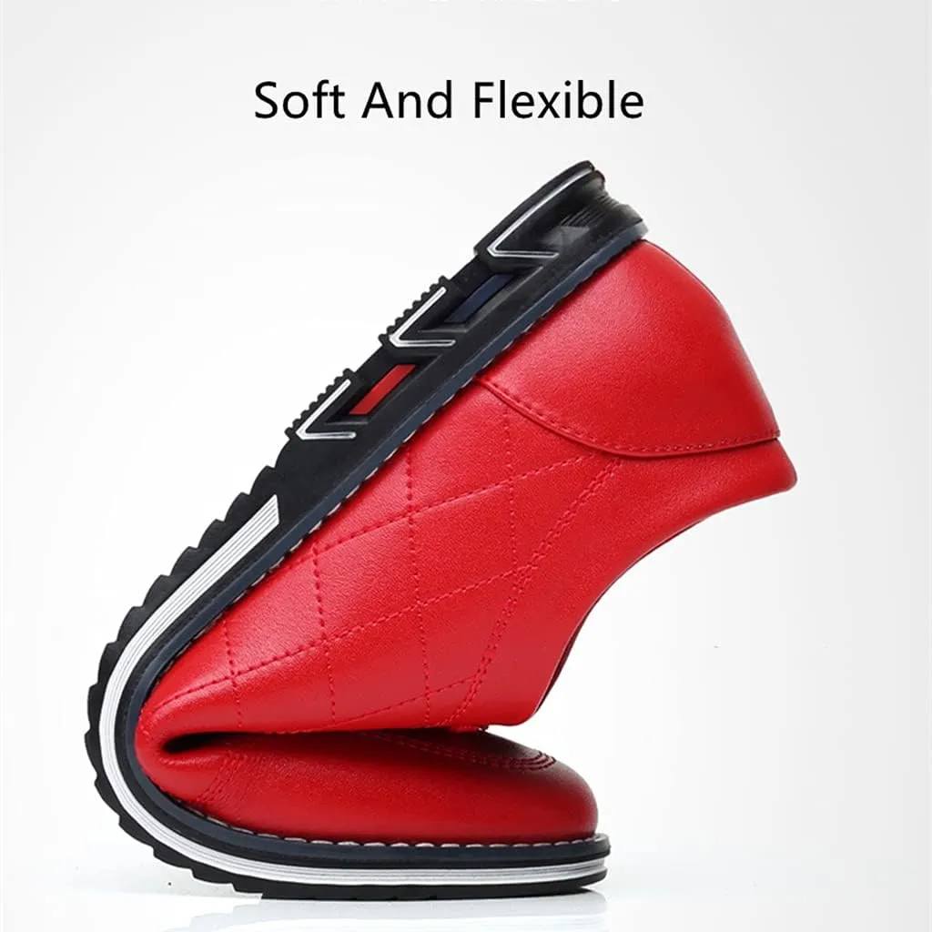 Veslexth Men Casual Driving Sneakers Loafers Breathable Comfort Walking Wing Tips Lace Up Luxury Leather Shoes for Male Business Work Office Dress Outdoor