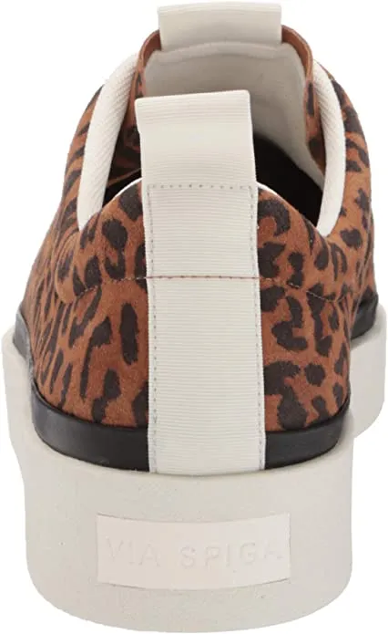 VIA SPIGA Women's Mae Sneaker, Toffee Black, 6.5