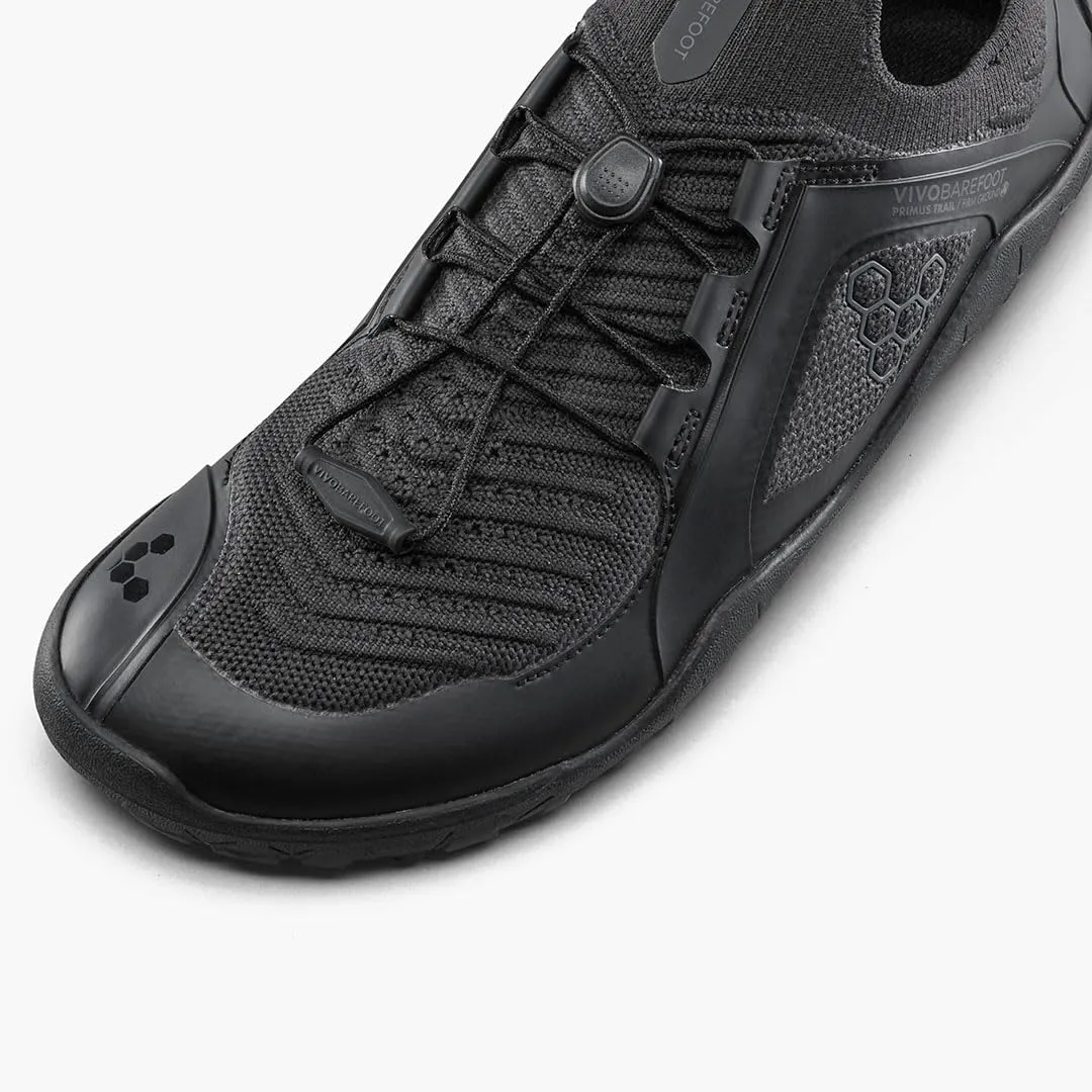 Vivobarefoot Primus Trail Knit FG, Womens Breathable Off-Road Shoe with Barefoot Firm Ground Sole