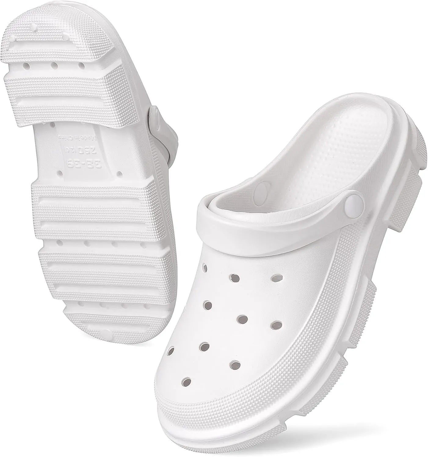 VONMAY Women's EVA Clogs Garden Shoes Waterproof Casual Mules Platform Heels for Pool, Beach