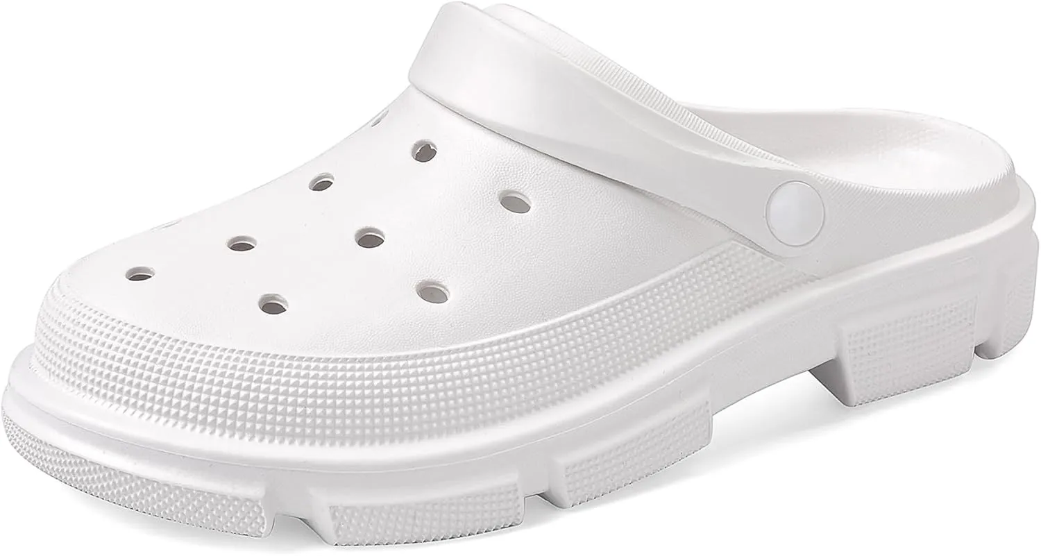 VONMAY Women's EVA Clogs Garden Shoes Waterproof Casual Mules Platform Heels for Pool, Beach