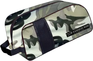Waterproof Sports Boot/Shoe/Travel Bag for Football Cricket Rugby Golf Toiletry Gym for Men/Women (Camo Grey)
