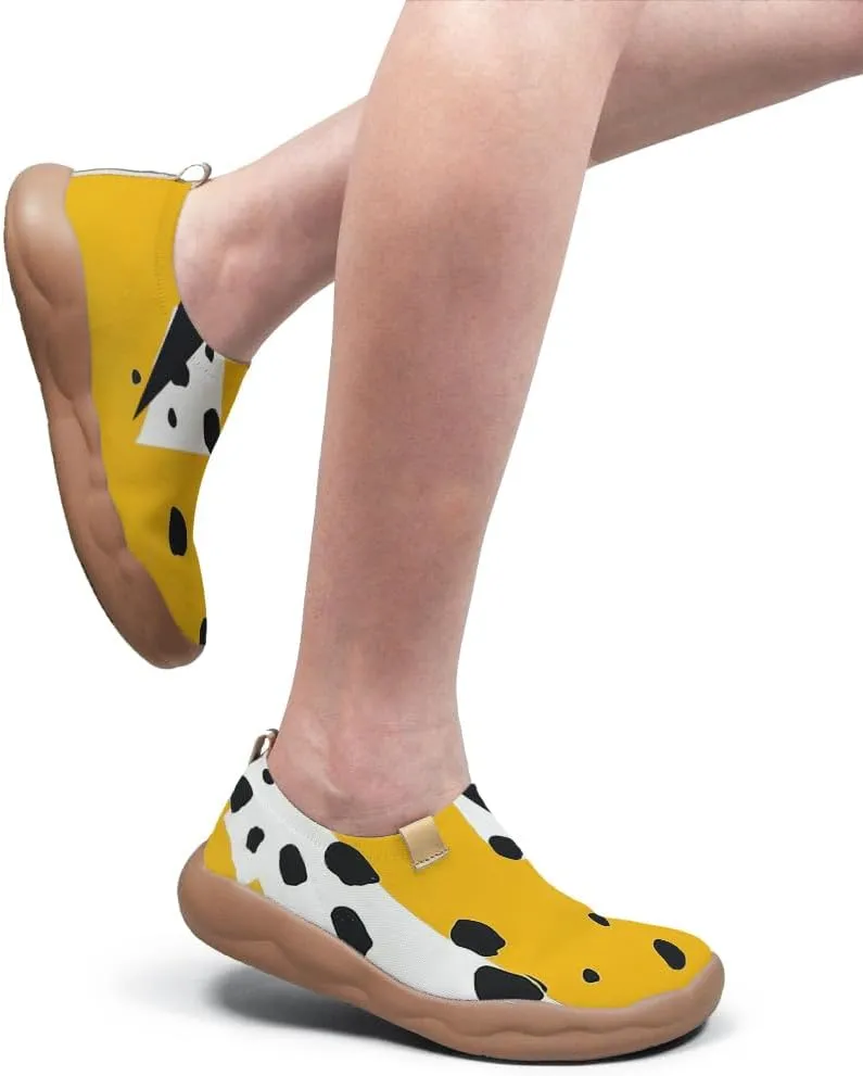 Women's Art Painted Tourist Shoes Slip-On Casual Knitting Lightweight Comfortable Fashion Casual Shoes Sneakers