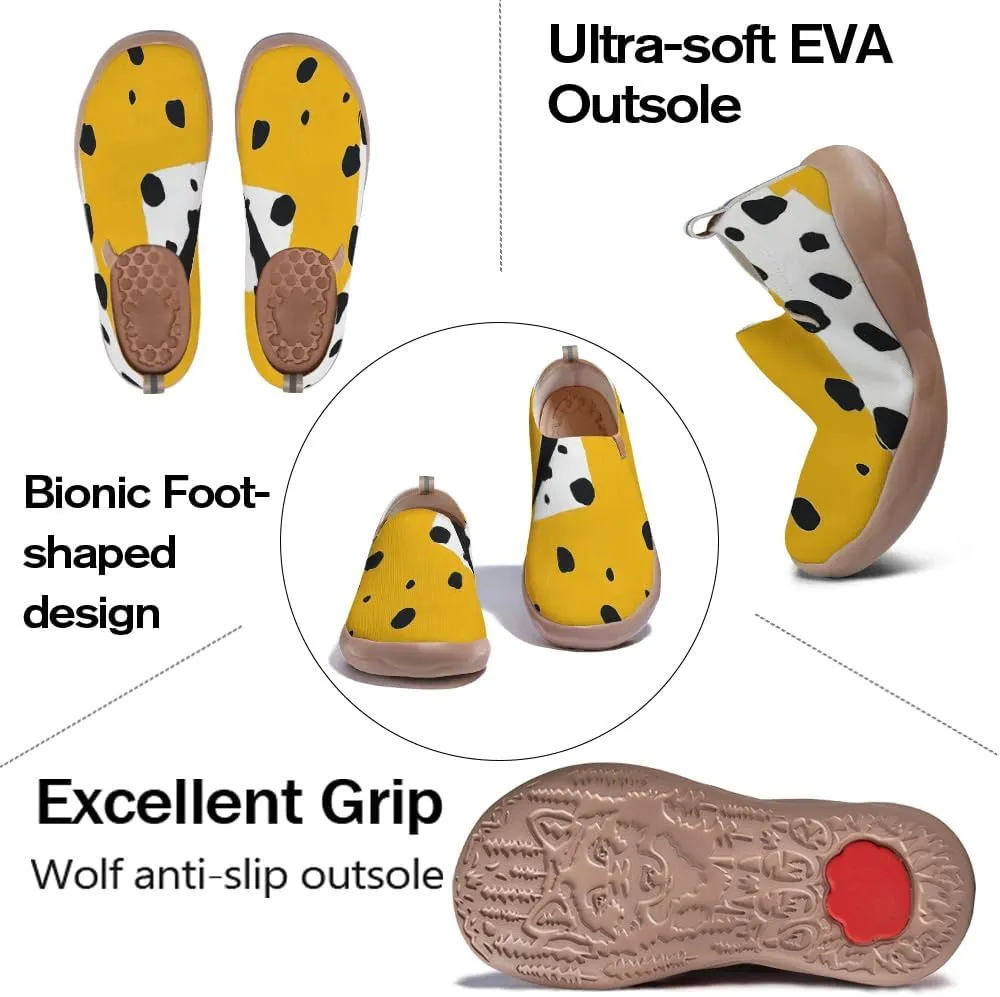 Women's Art Painted Tourist Shoes Slip-On Casual Knitting Lightweight Comfortable Fashion Casual Shoes Sneakers