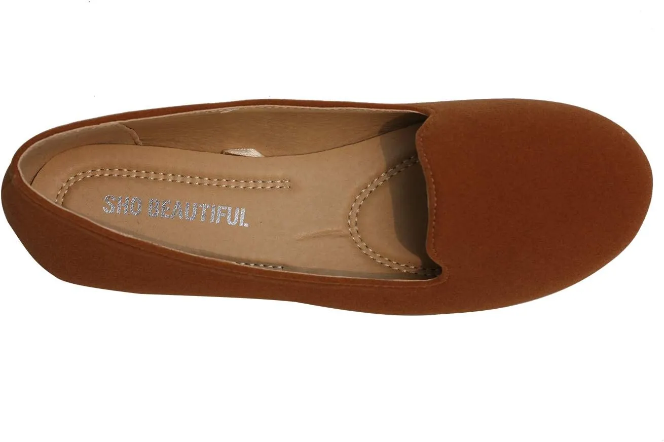 Women's Classic Pointy Toe Boat Slip on Ballet Flats Patent Leather