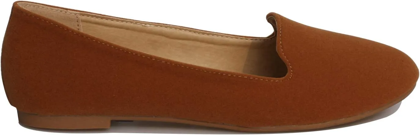 Women's Classic Pointy Toe Boat Slip on Ballet Flats Patent Leather