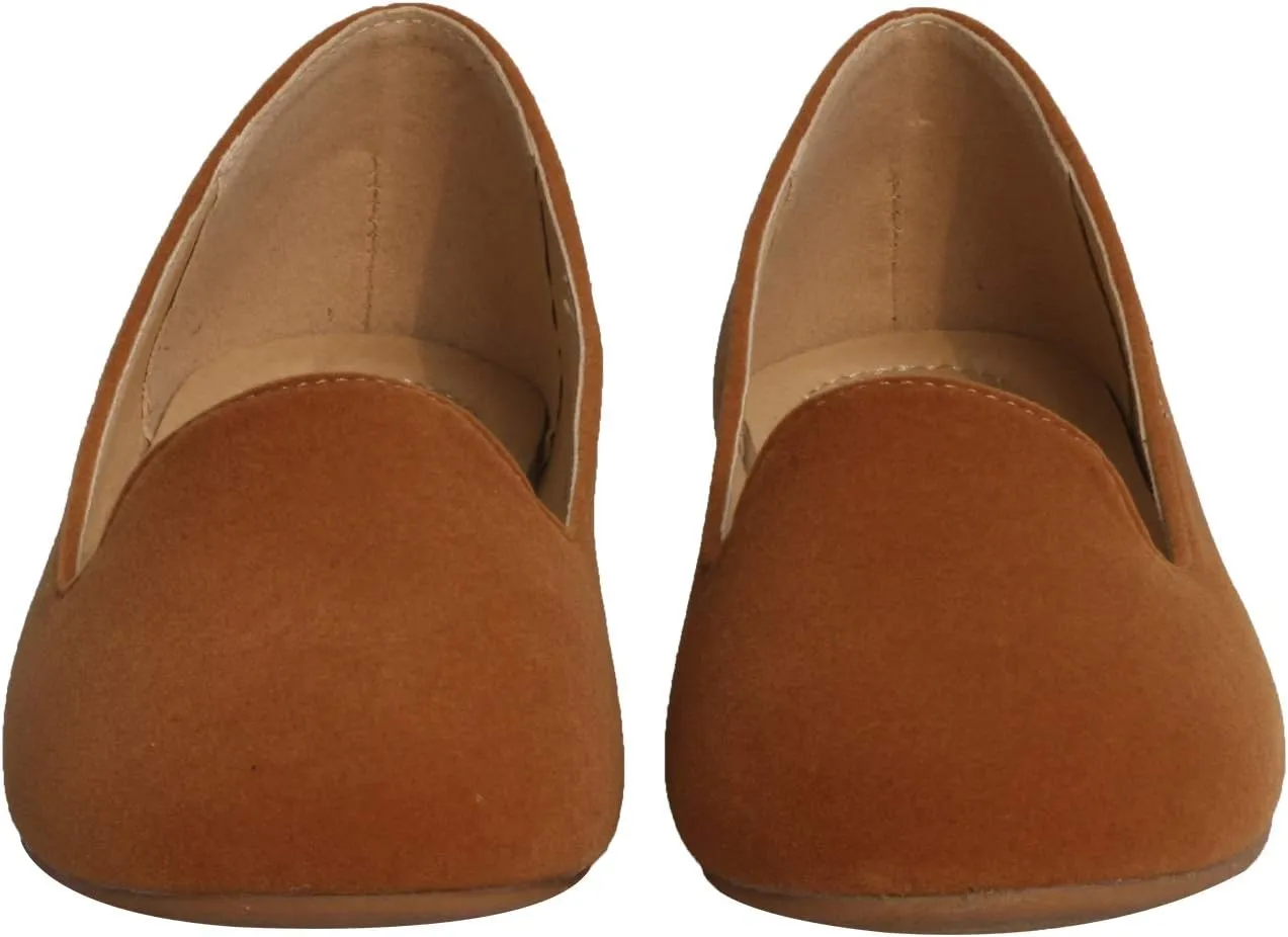 Women's Classic Pointy Toe Boat Slip on Ballet Flats Patent Leather
