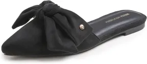 Women's Fashion Deco Mules Slip On Backless Slide Flats