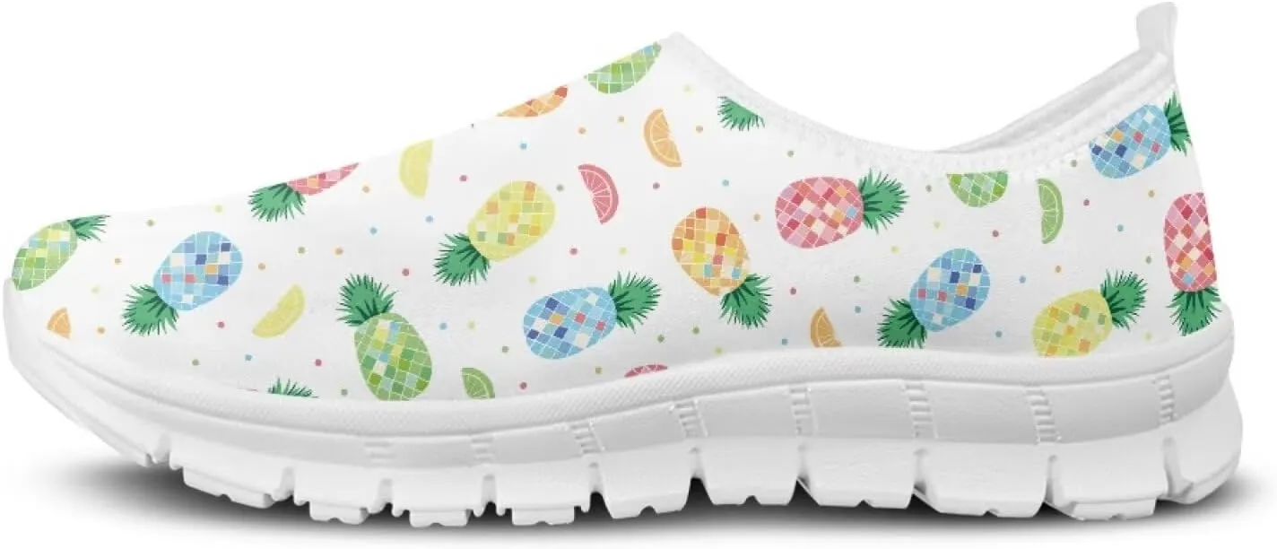 Women's Fruit Work Shoes Casual Loafers Flats Walk Shoes Ankle Support Platform Sneaker for Travel