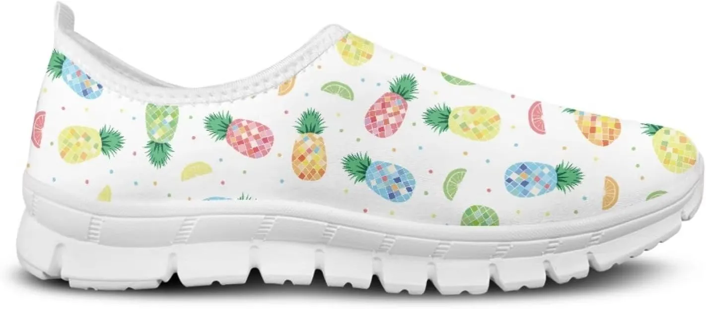 Women's Fruit Work Shoes Casual Loafers Flats Walk Shoes Ankle Support Platform Sneaker for Travel