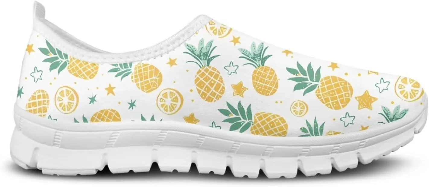 Women's Fruit Work Shoes Casual Loafers Flats Walk Shoes Ankle Support Platform Sneaker for Travel