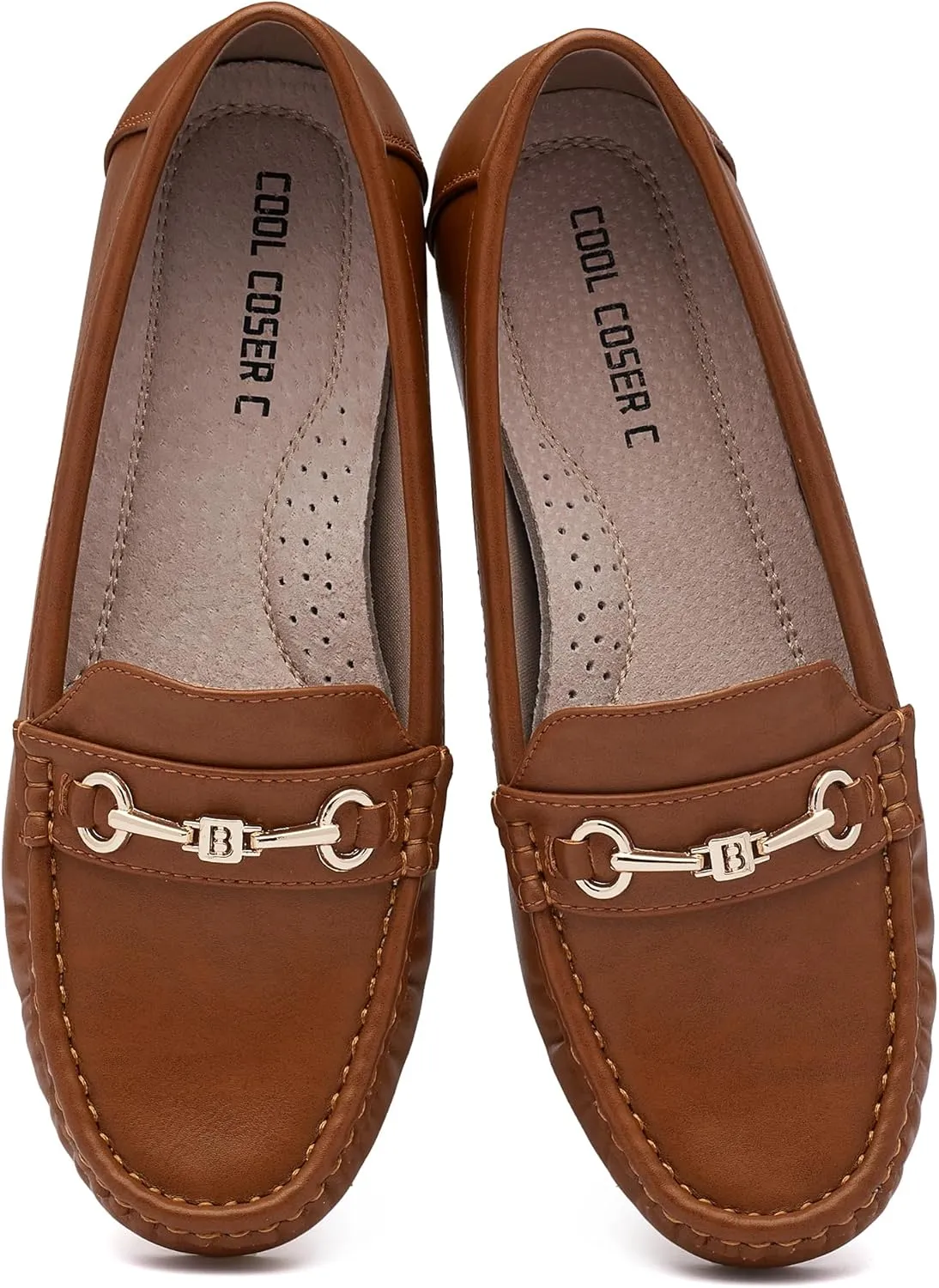 Women's Loafers Casual Slip on Flat Shoes Womens Penny Loafers Moccasions Comfort Dressy Work Shoes
