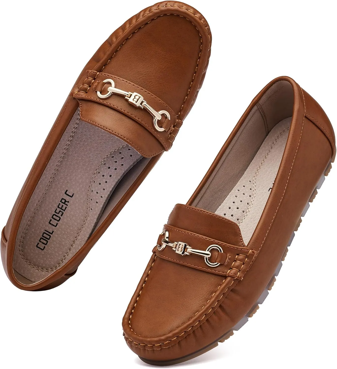 Women's Loafers Casual Slip on Flat Shoes Womens Penny Loafers Moccasions Comfort Dressy Work Shoes