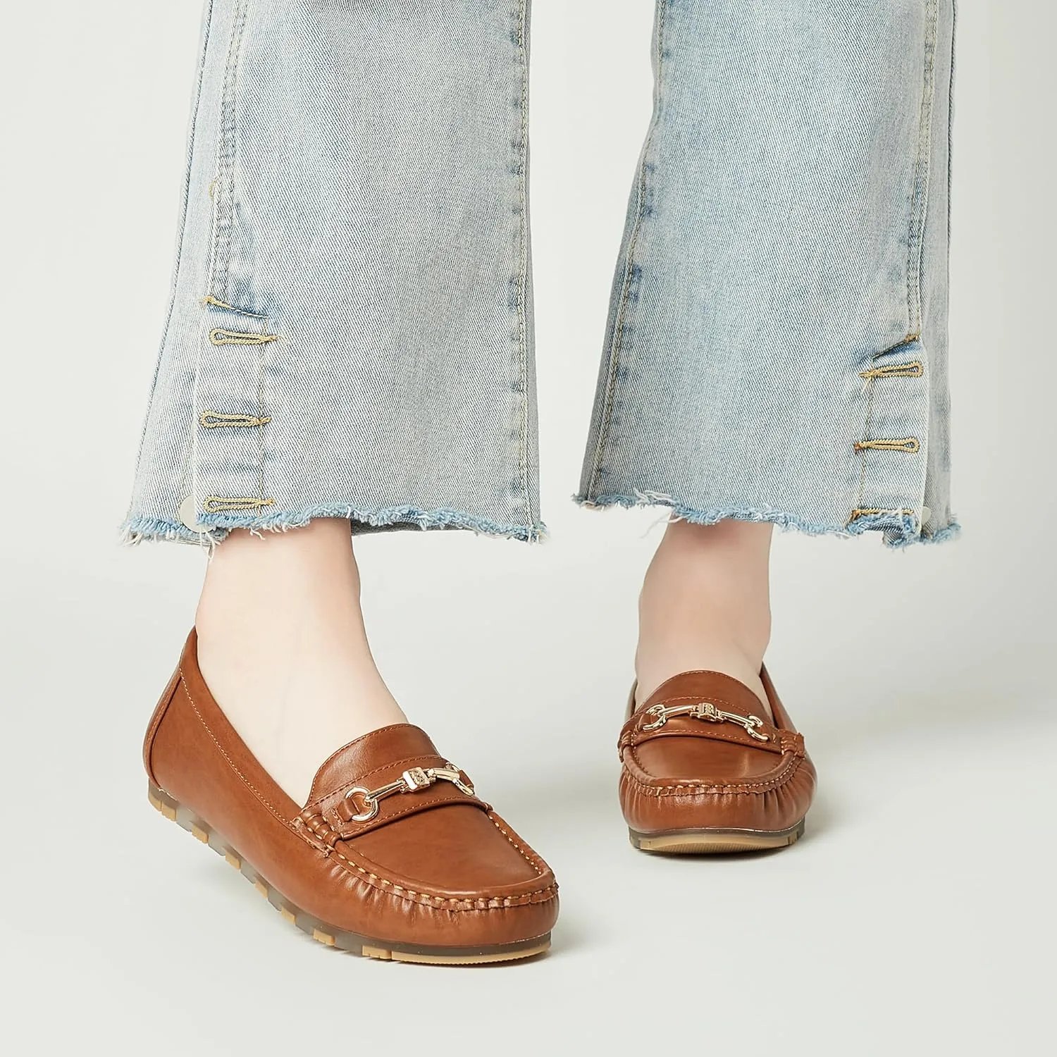 Women's Loafers Casual Slip on Flat Shoes Womens Penny Loafers Moccasions Comfort Dressy Work Shoes