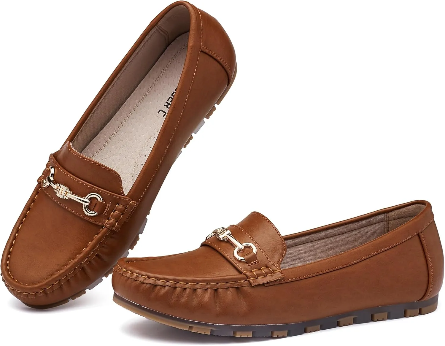 Women's Loafers Casual Slip on Flat Shoes Womens Penny Loafers Moccasions Comfort Dressy Work Shoes