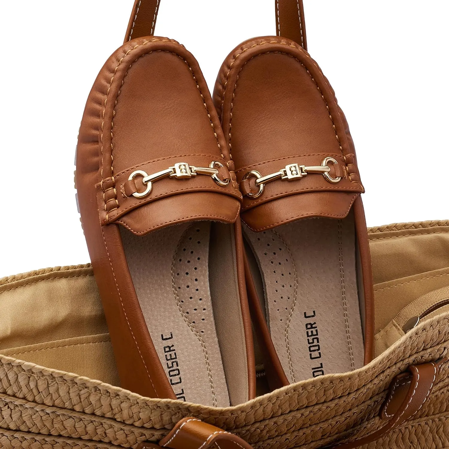 Women's Loafers Casual Slip on Flat Shoes Womens Penny Loafers Moccasions Comfort Dressy Work Shoes