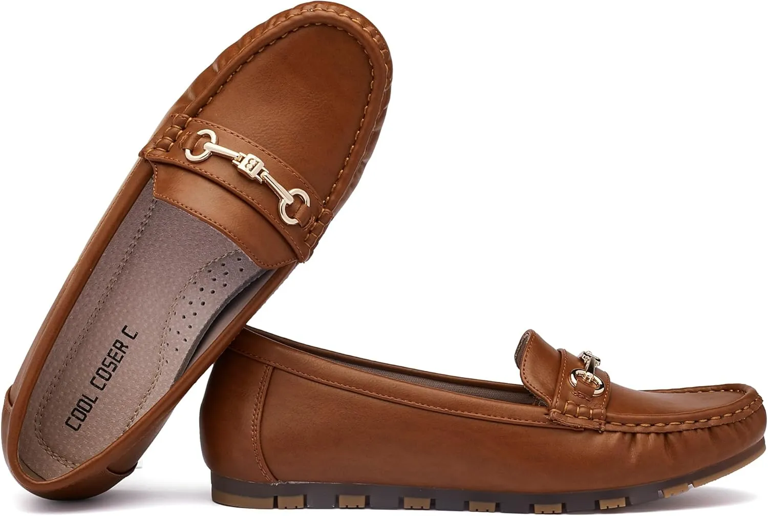 Women's Loafers Casual Slip on Flat Shoes Womens Penny Loafers Moccasions Comfort Dressy Work Shoes