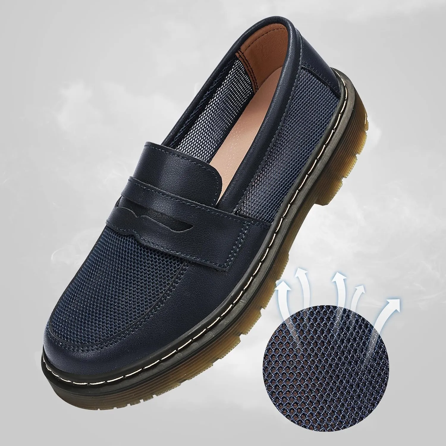 Women's Loafers Classic Penny Loafers for Women Fashion Driving Moccasins Women