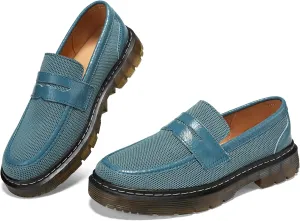 Women's Mesh Penny Loafers Breathable Knitted Flat Shoes Comfortable & Lightweight Slip-Ons