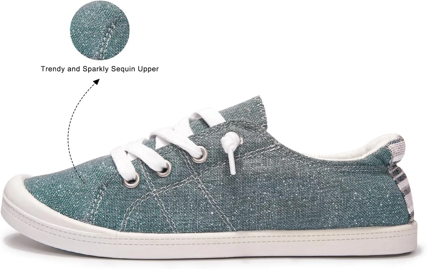 Women's Slip On Canvas Sneaker Low Top Casual Walking Shoes Classic Comfort Flat Fashion Sneakers