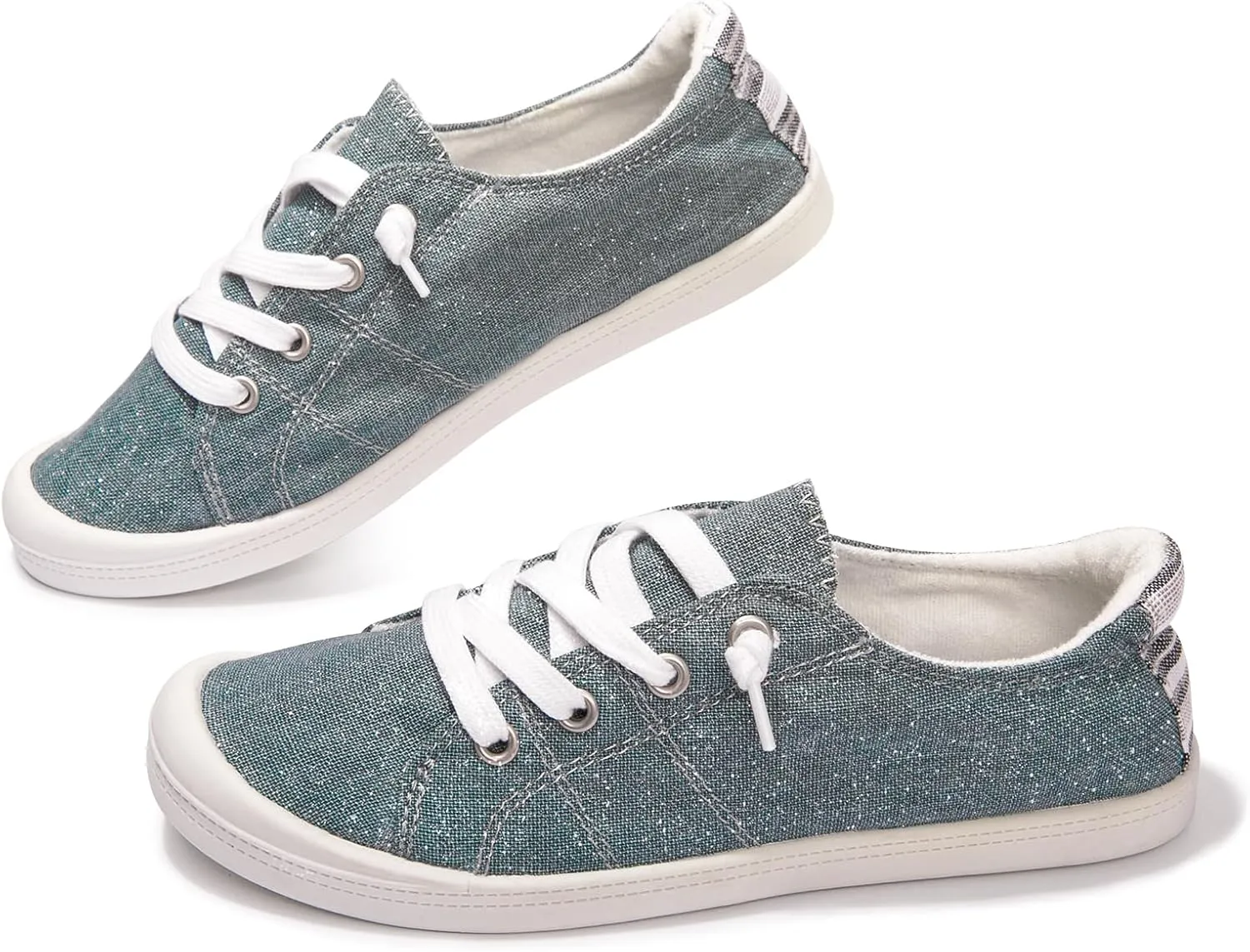 Women's Slip On Canvas Sneaker Low Top Casual Walking Shoes Classic Comfort Flat Fashion Sneakers