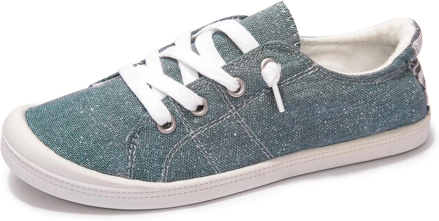 Women's Slip On Canvas Sneaker Low Top Casual Walking Shoes Classic Comfort Flat Fashion Sneakers