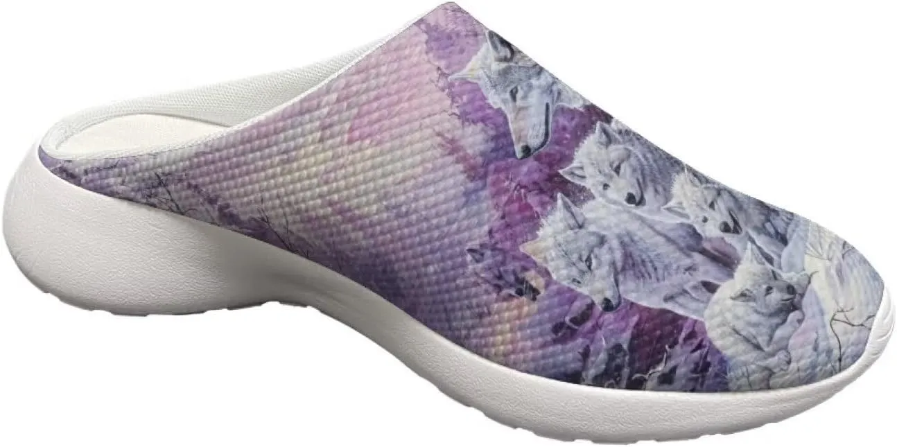 Women's Water Sandals Casual Light Slippers Funny Graphic Garden Clogs Slip On Water Shoes