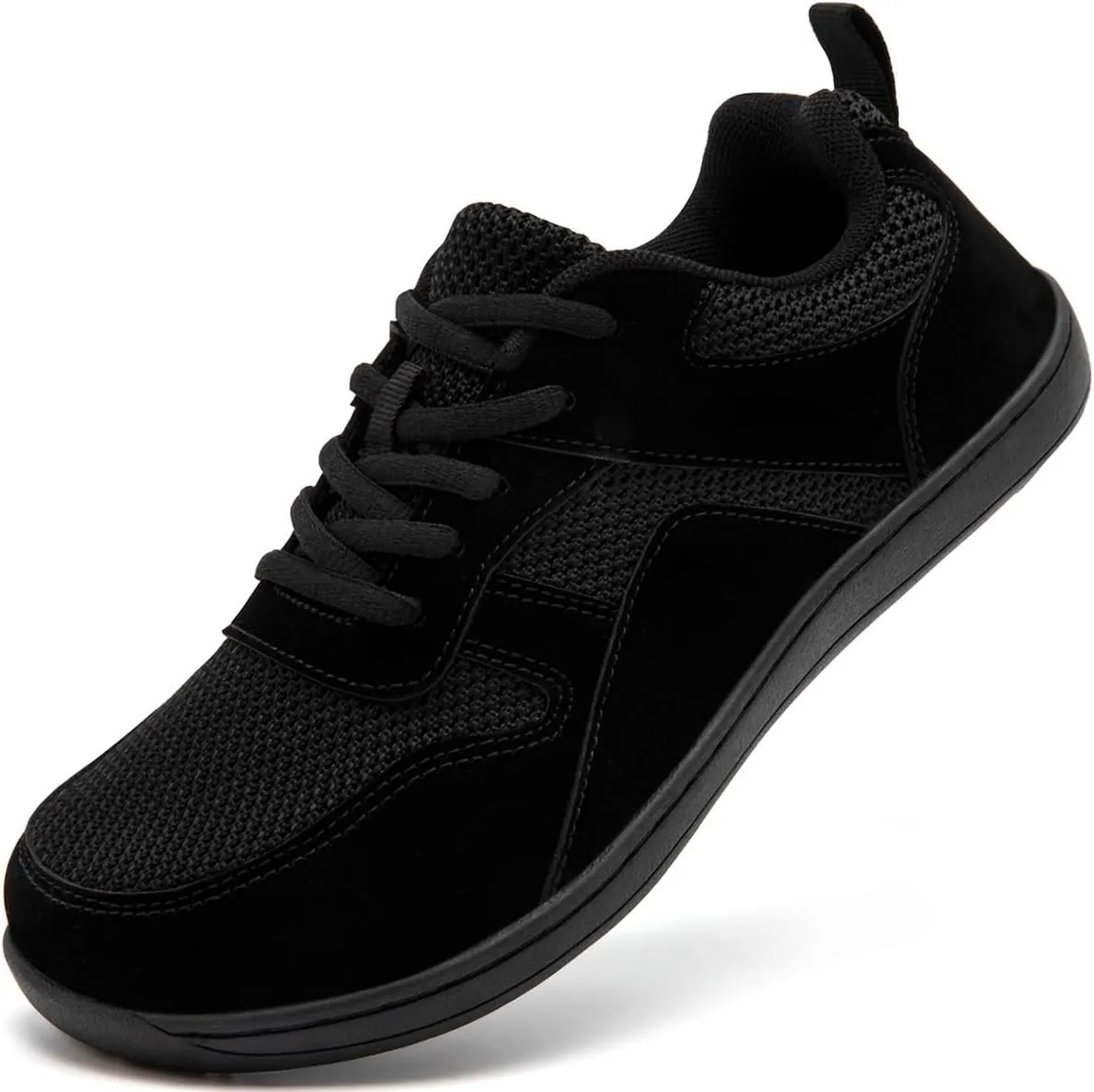 Women's Wide Toe Box Barefoot Sneakers Walking Slip On Shoes Zero Drop Running Sneakers Breathable Non Slip Casual Jogging Shoes