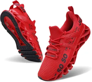 WONESION Mens Breathable Walking Tennis Running Shoes Blade Fashion Sneakers