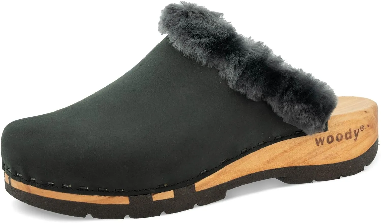 woody Women's Marie Clog, black, 8.5 Women