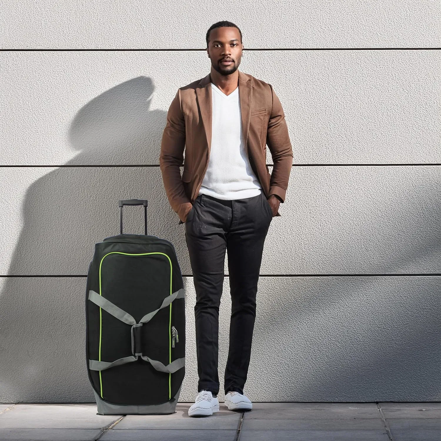 World Traveler Hipack Lightweight 28-inch Rolling Duffel Bag with Shoe Pocket