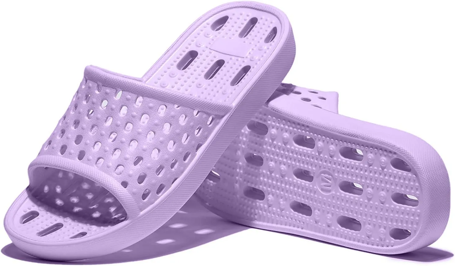 WOTTE Shower Sandals Women Quick Drying Bath Slippers Non Slip Dorm Shoes