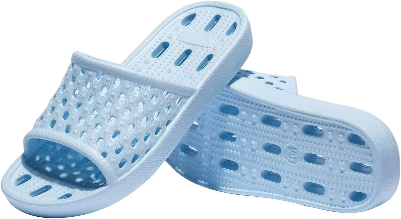 WOTTE Shower Sandals Women Quick Drying Bath Slippers Non Slip Dorm Shoes